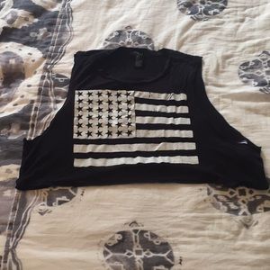 Forever 21 American Flag Crop too